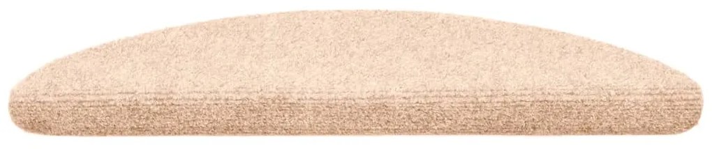 Tapetes de escada autoadesivos 5 pcs 56x17x3 cm castanho