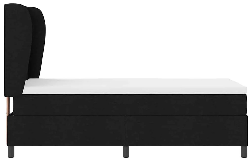 Cama Box com Colchão Preto 80x200 cm