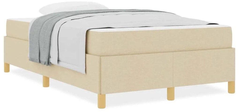 Cama Box Outros Branco e Creme 120 x 190 cm Poliéster