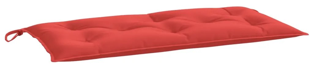 Almofadões banco jardim 2 pcs 100x50x7cm tecido oxford vermelho