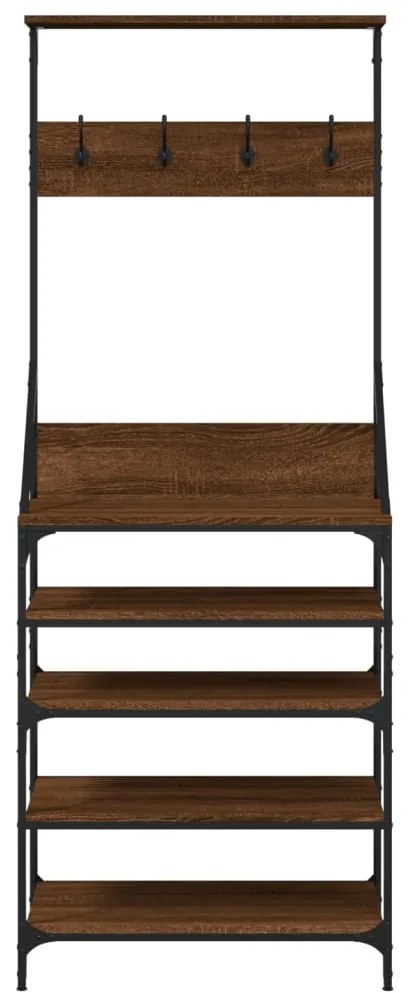 Conjunto de Entrada - Bengaleiro c/ arrumação calçado 70x34x184 cm car