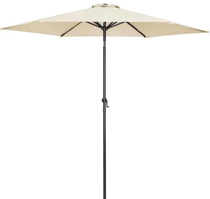 Guarda-sol em alumínio Ø300 cm Proteção UV 80+ bege