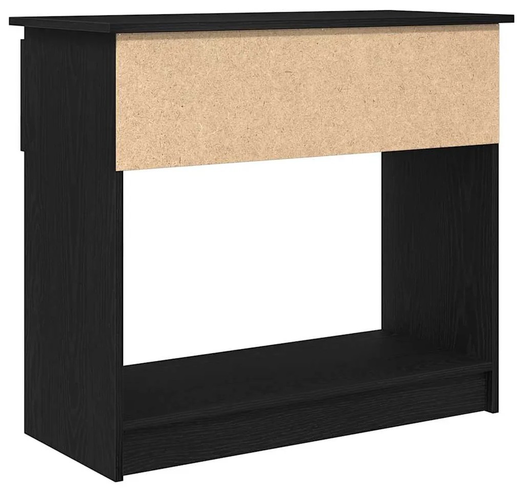 Mesa consola com gavetas 85,5x38,5x74,5 cm preto