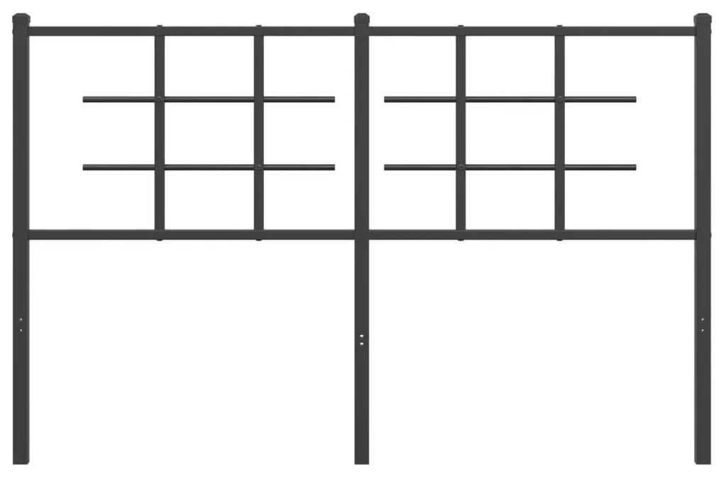 Cabeceira de cama 140 cm metal preto