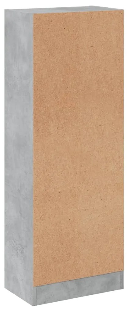 Estante 3 pratele. 40x24x109cm madeira processada cinza cimento