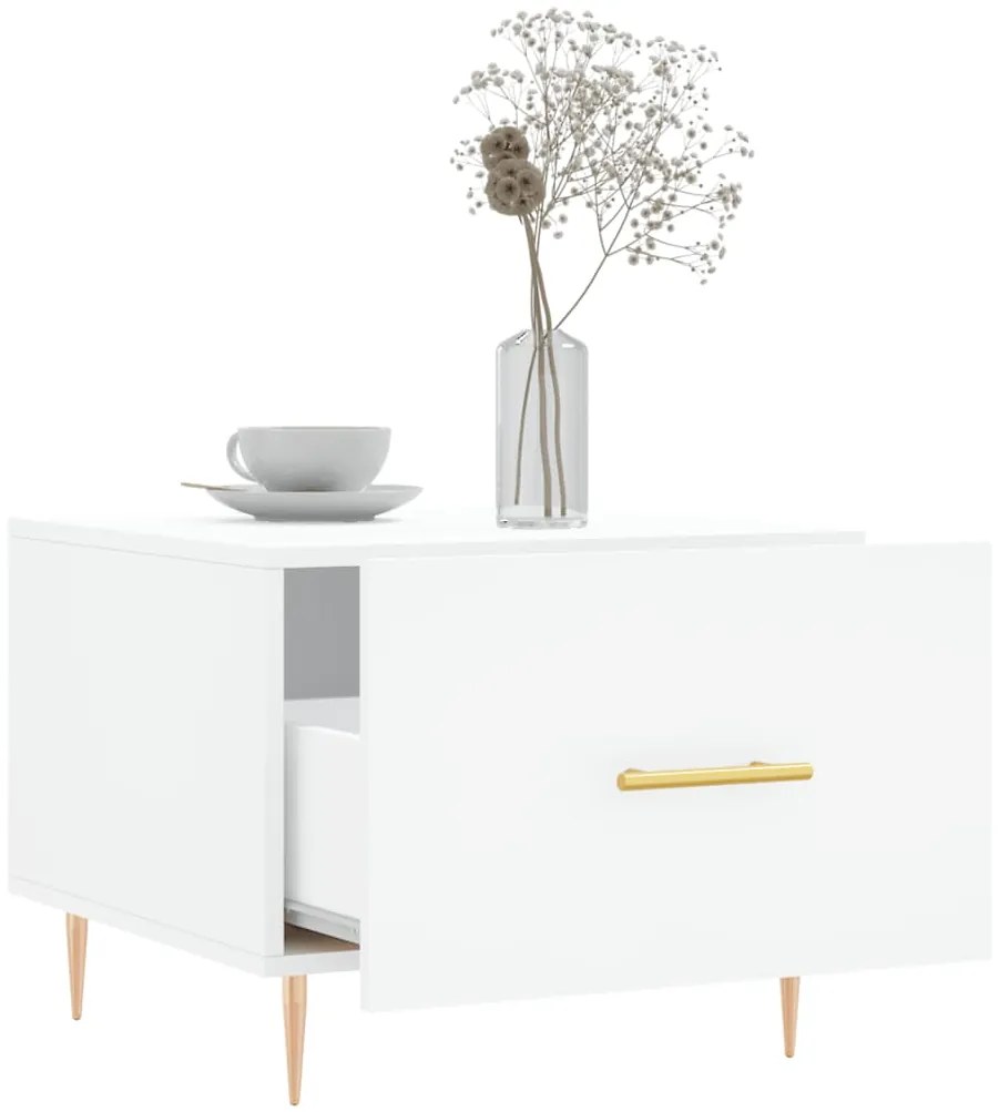 Mesa de centro 50x50x40 cm derivados de madeira branco
