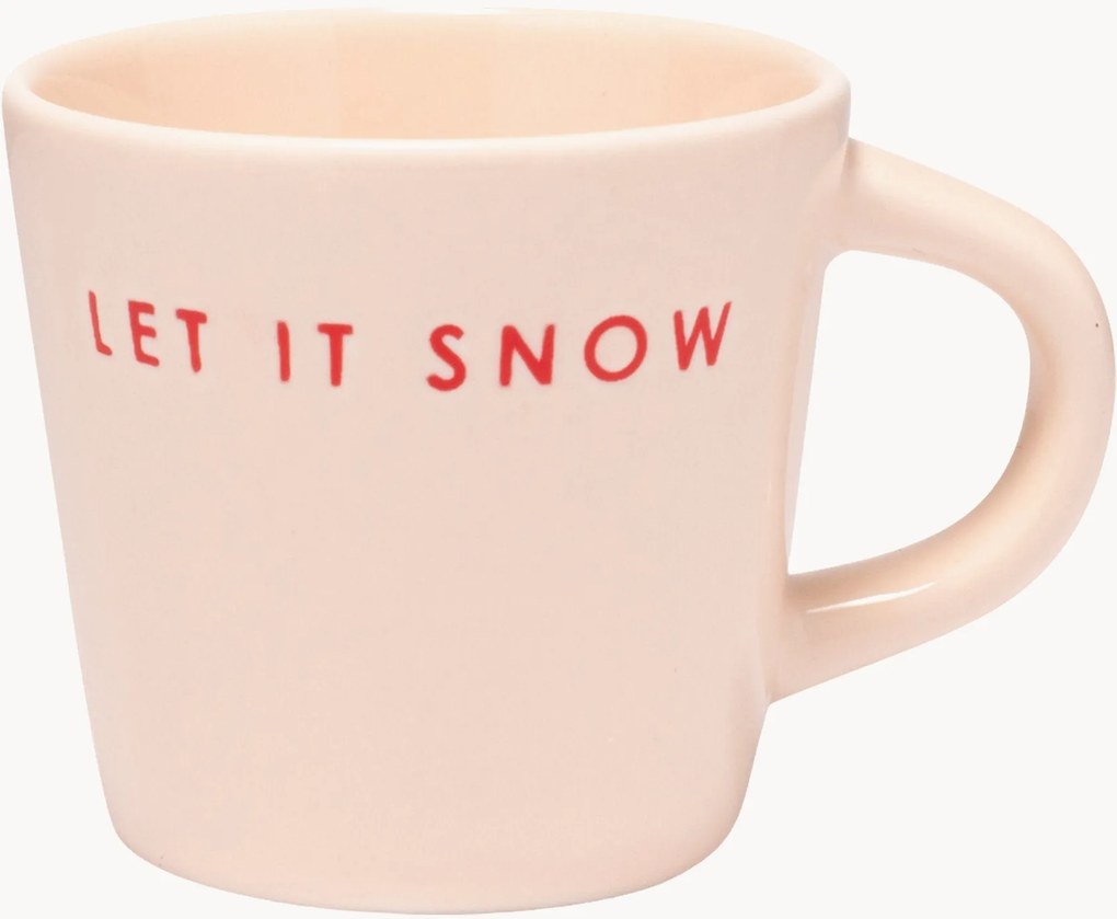Chávena de café artesanal Let It Snow