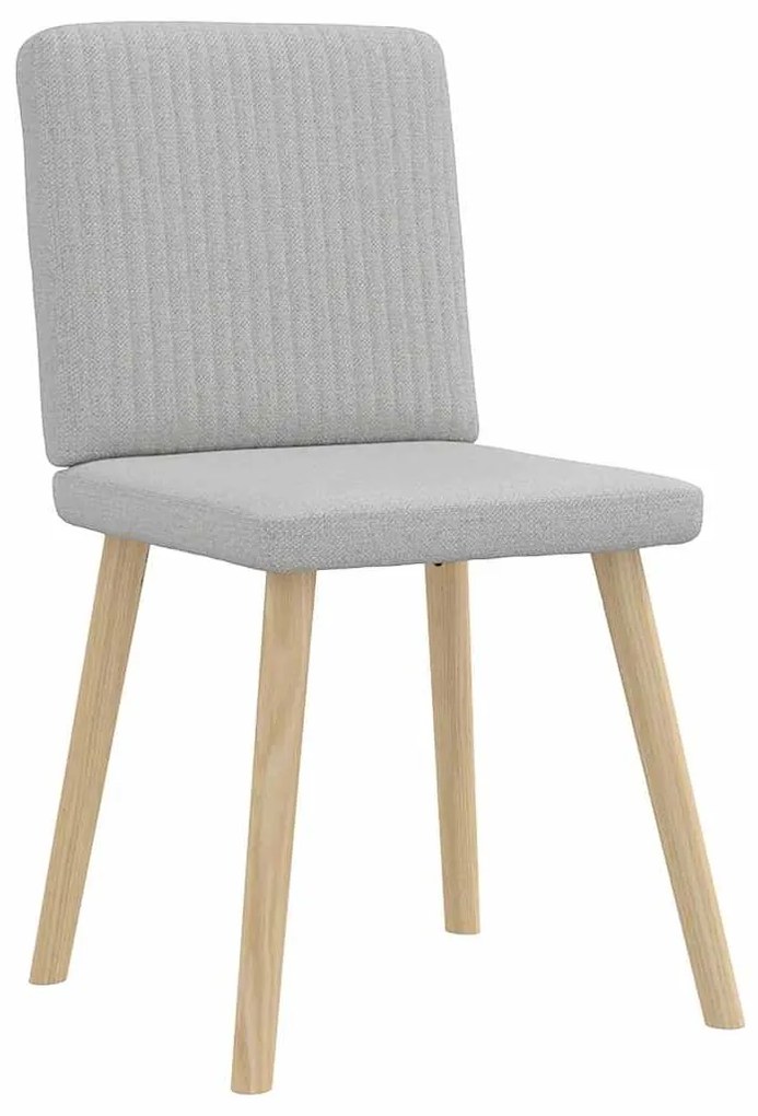 Cadeiras de jantar 2 pcs tecido cinza nuvem