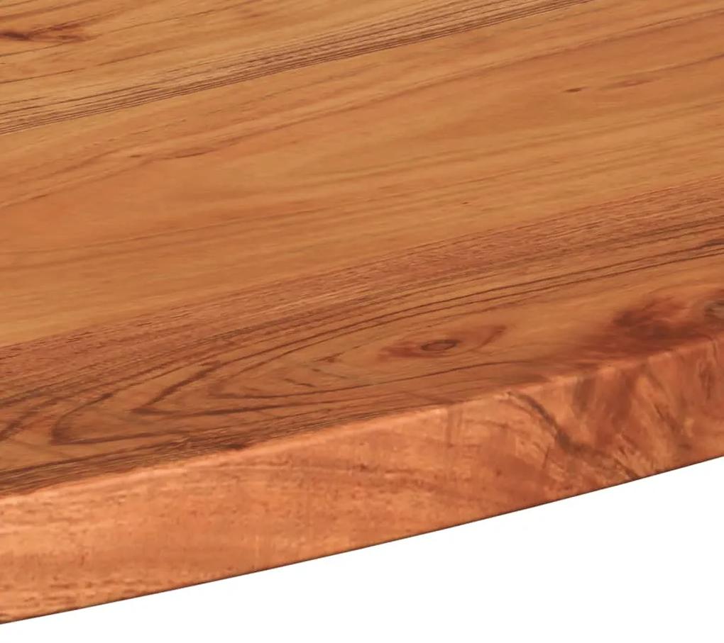 Tampo de mesa oval 100x40x2,5 cm madeira de acácia maciça
