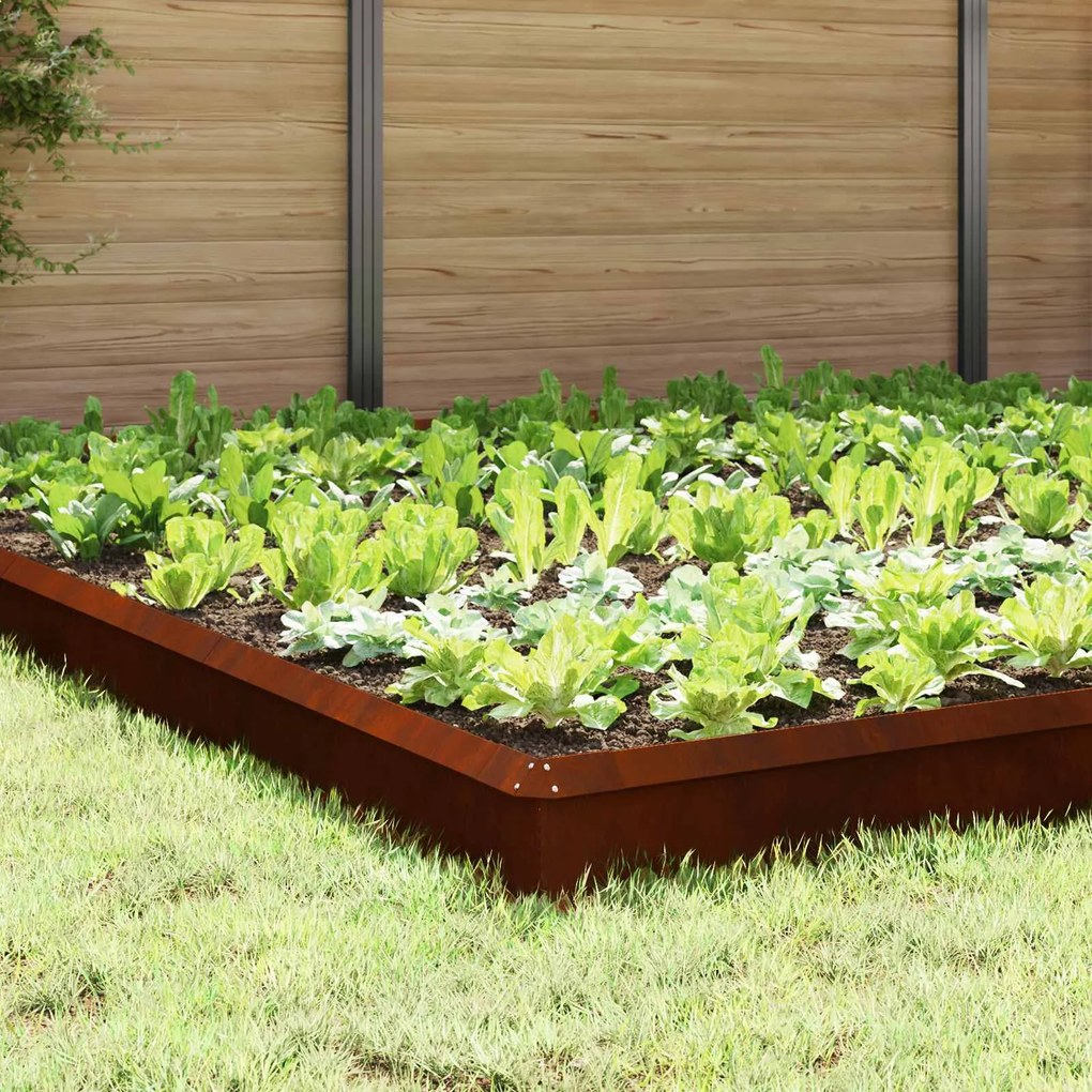 vidaXL Cercas de caracol 20 pcs Ferro Enferrujado