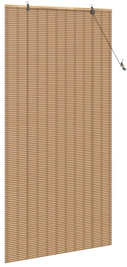 Persianas e Sombras para Janela Marrom Claro 120 x 220 cm Bambu