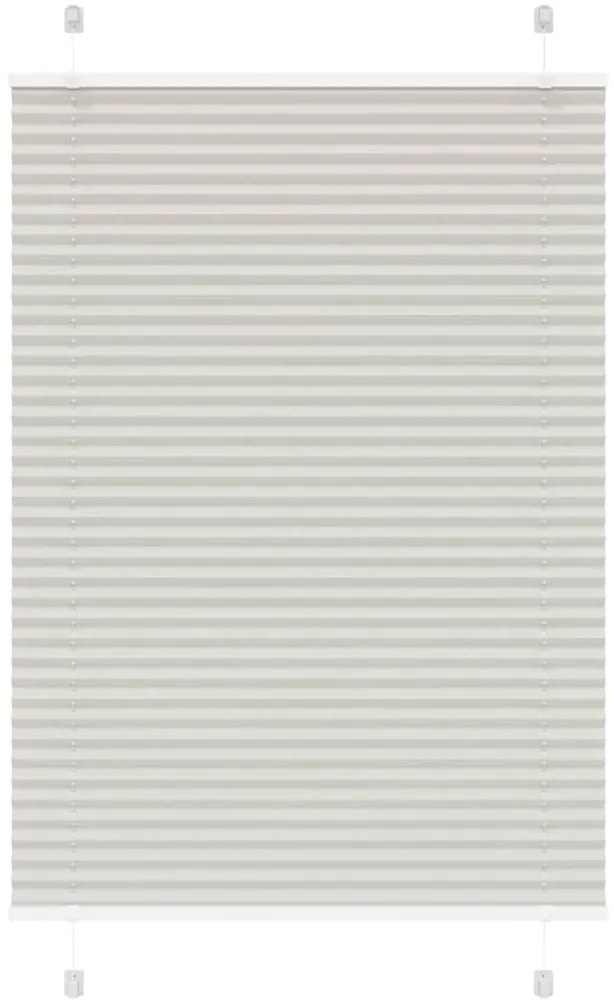 Cinzento Luz Plissada Cega 95x150 cm Largura Tecido 94,4 cm