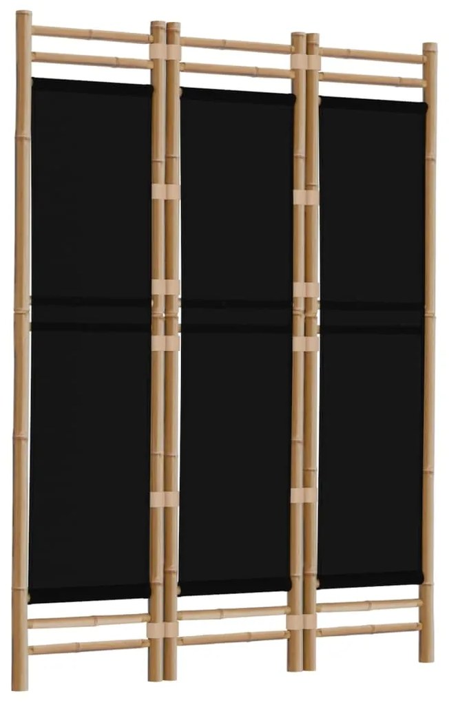 Divisória/biombo com 3 painéis dobráveis 120 cm bambu e lona