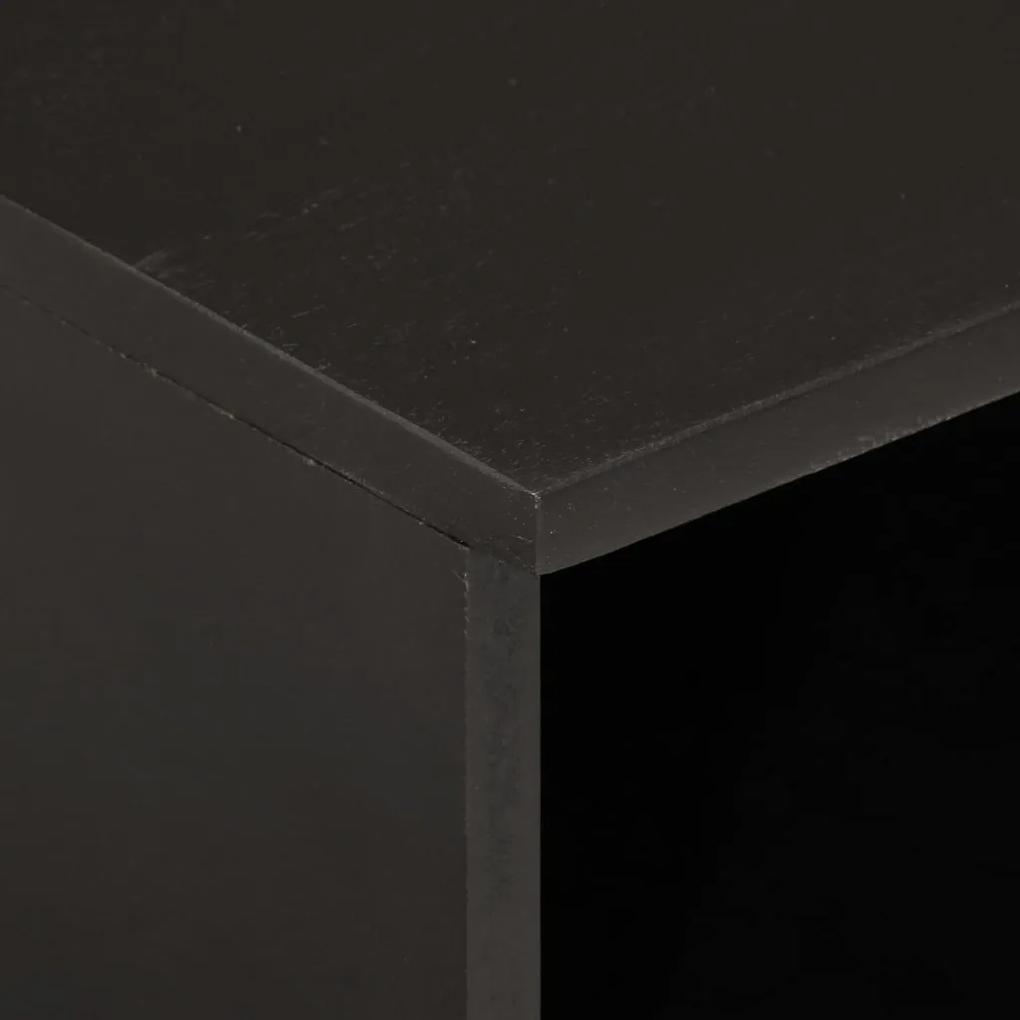 Mesa de cabeceira 40x33x46 cm madeira de mangueira maciça preto