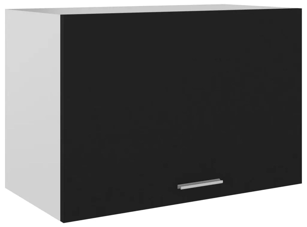 802514 vidaXL Armário de parede 60x31x40 cm contraplacado preto