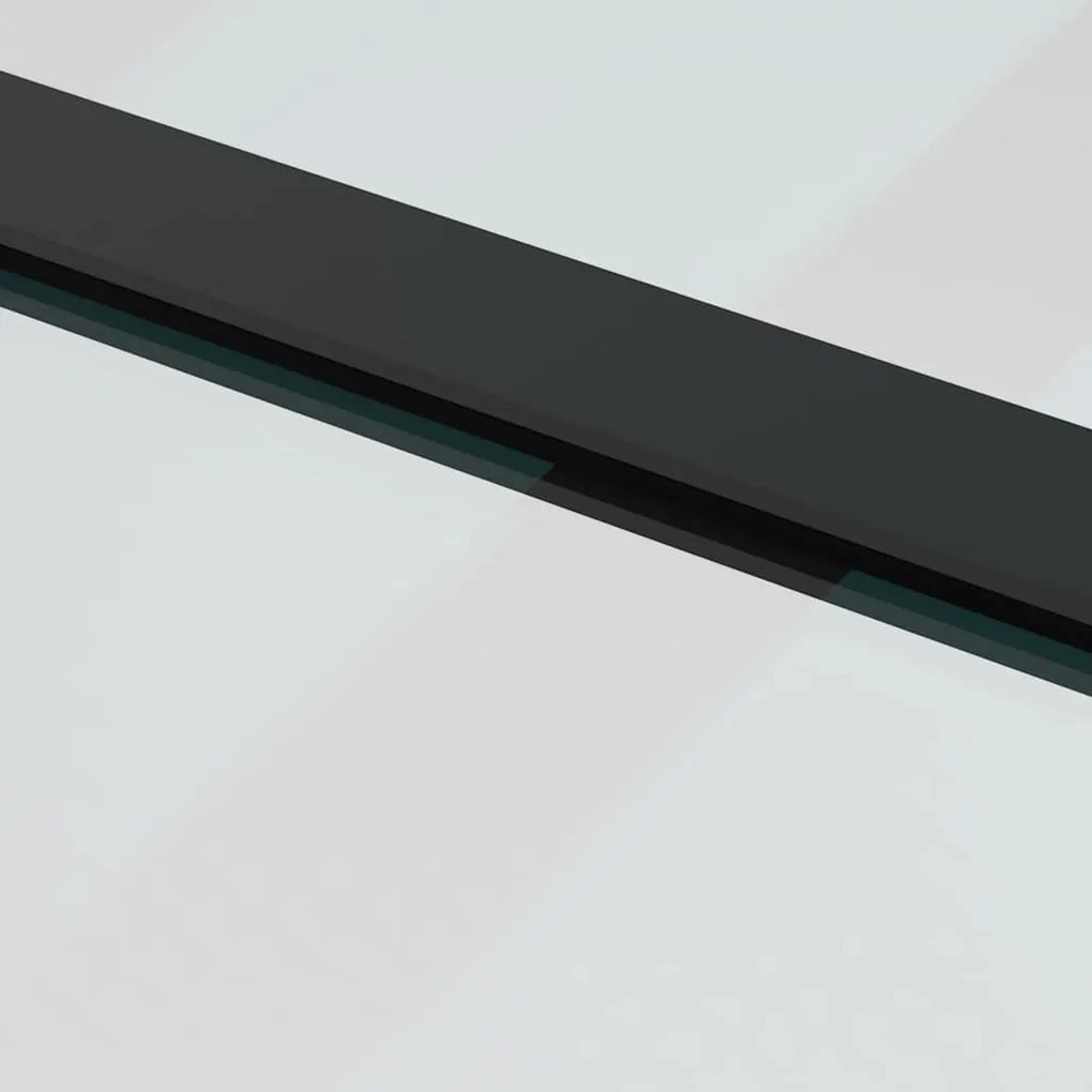 Porta deslizante c/ conj. ferragens 90x205cm vidro ESG preto