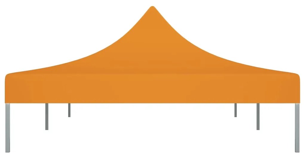Teto para tenda de festas 6x3 m 270 g/m² laranja