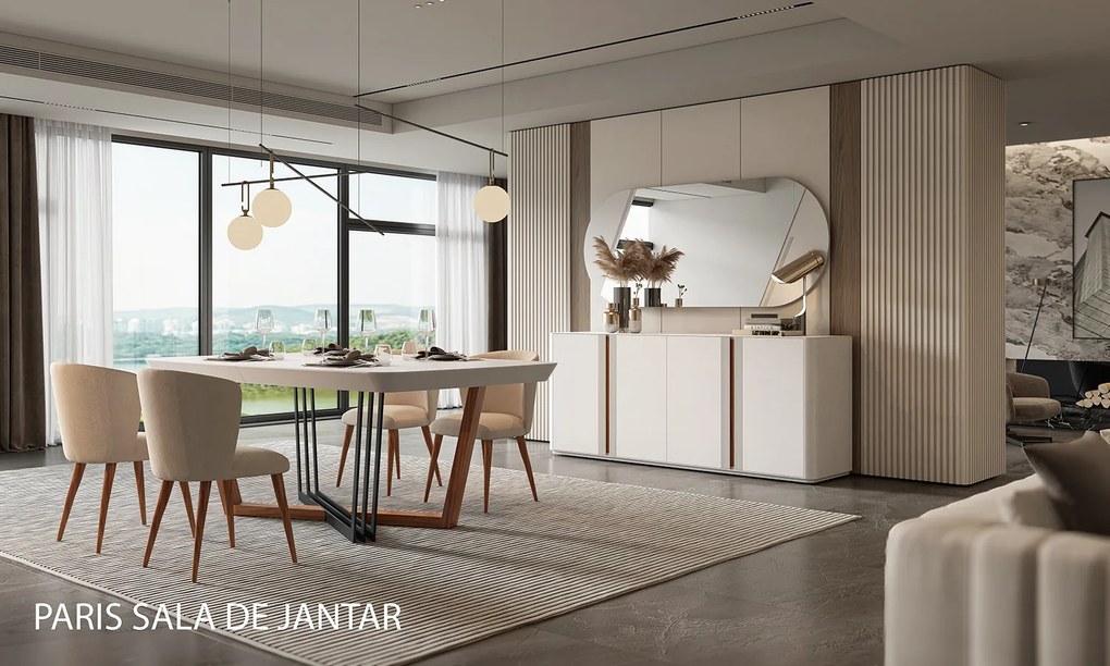 Mesa de Jantar extensível Paris/Nova york