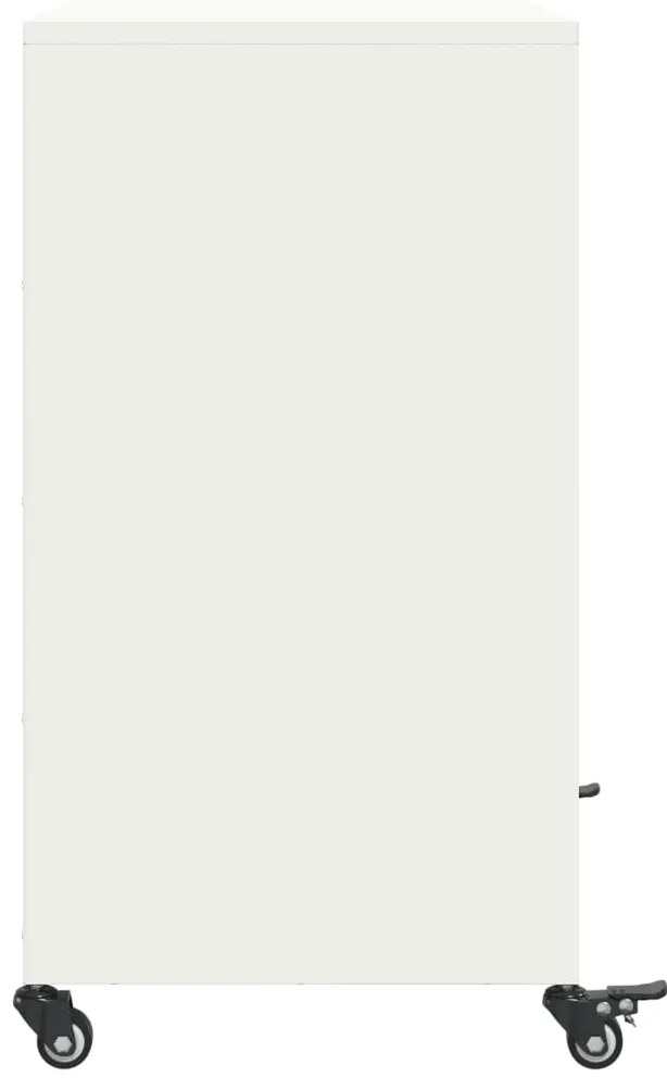 Aparador 68x39x72 cm aço branco