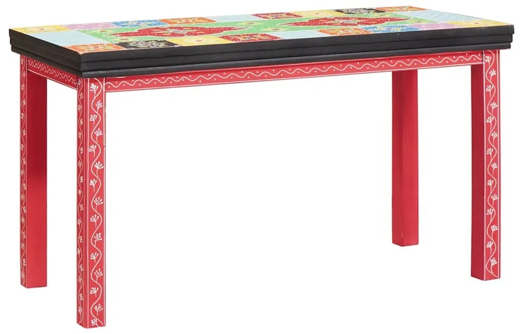 vidaXL Mesas Empilháveis 3 pcs Madeira Sólida de Manga
