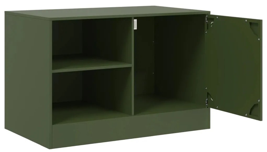 Móvel de TV 67x39x44 aço verde azeitona