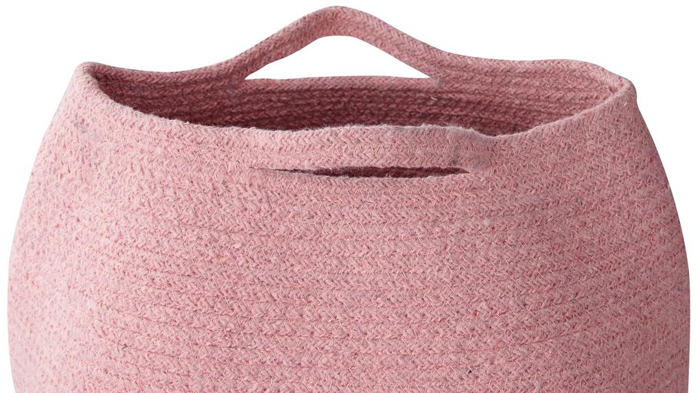 Conjunto de 2 cestos em algodão rosa PANJGUR Beliani
