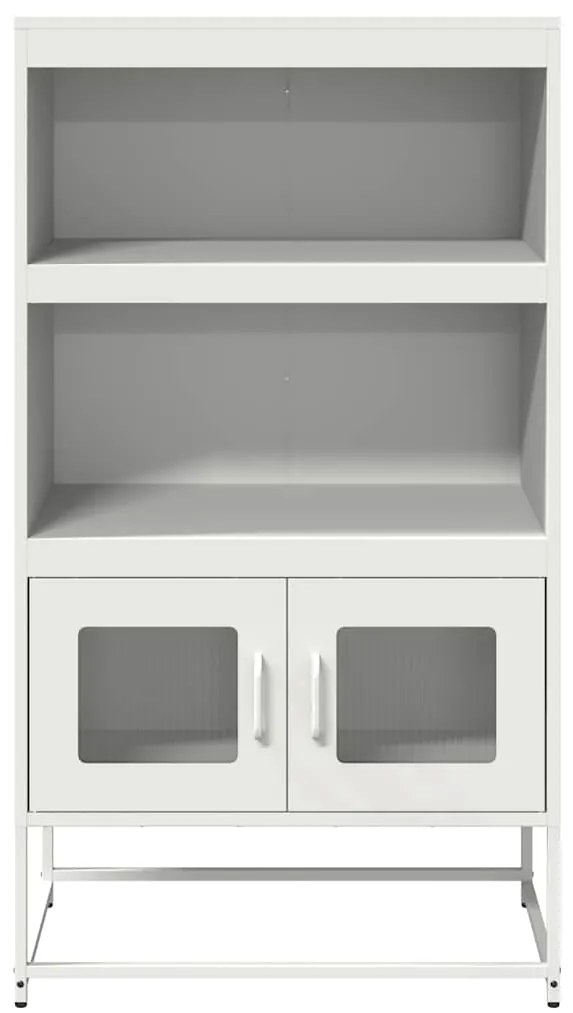 Aparador alto 68x39x123 cm aço branco