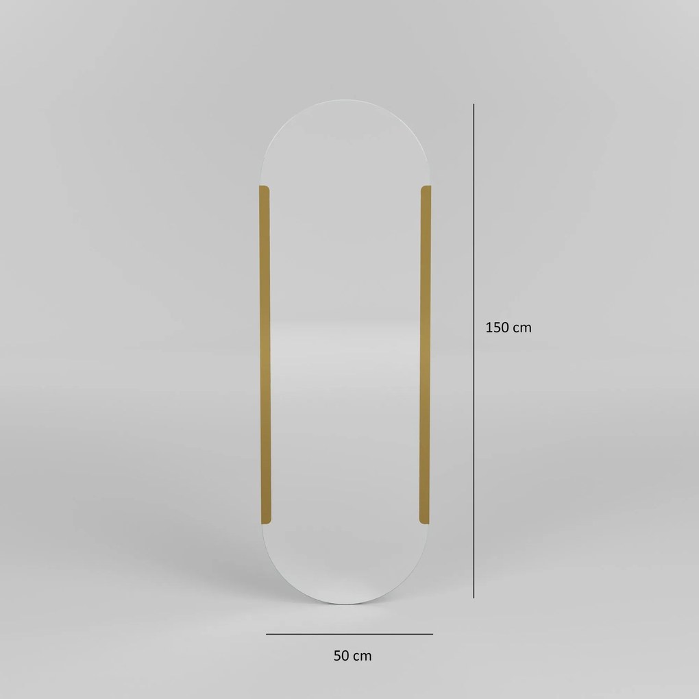 Espelho Caprice – Dourado – 50 cm x 150 cm