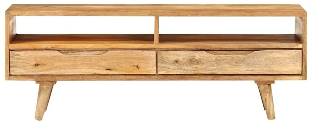 Móvel de TV 110x30x41 cm madeira de mangueira maciça