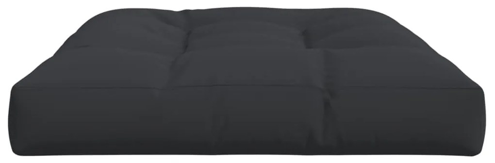 Almofadão para sofá de paletes 120x80x12 cm tecido preto