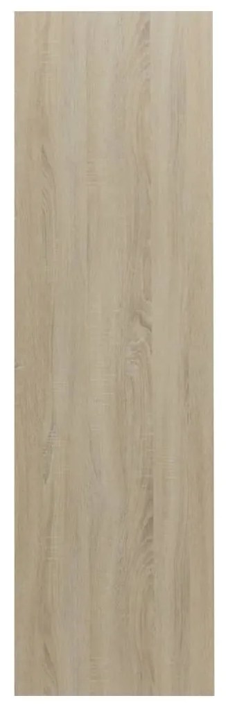 Estante derivados de madeira branco e carvalho sonoma