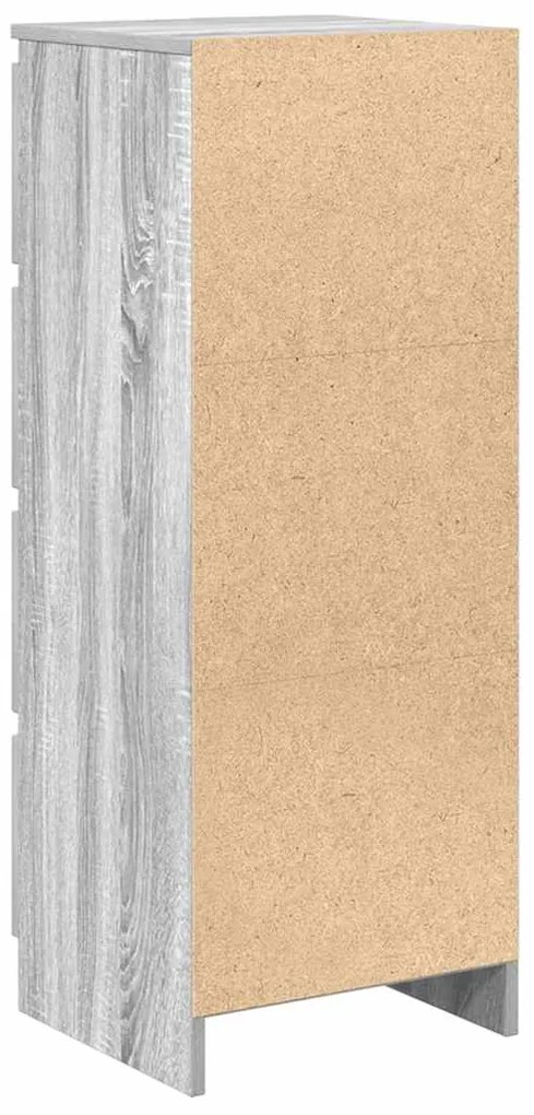 Aparador 37,5x35x99 cm derivados de madeira cinzento sonoma