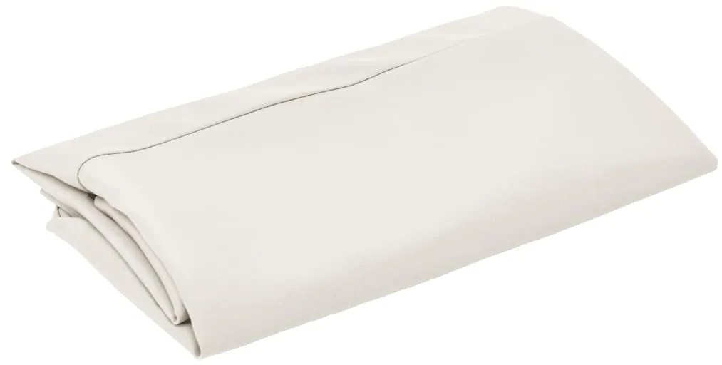 Tecido substituição p/ guarda-sol cantilever 300cm branco areia