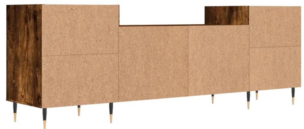 Móvel de TV 160x35x55 cm derivados de madeira carvalho fumado