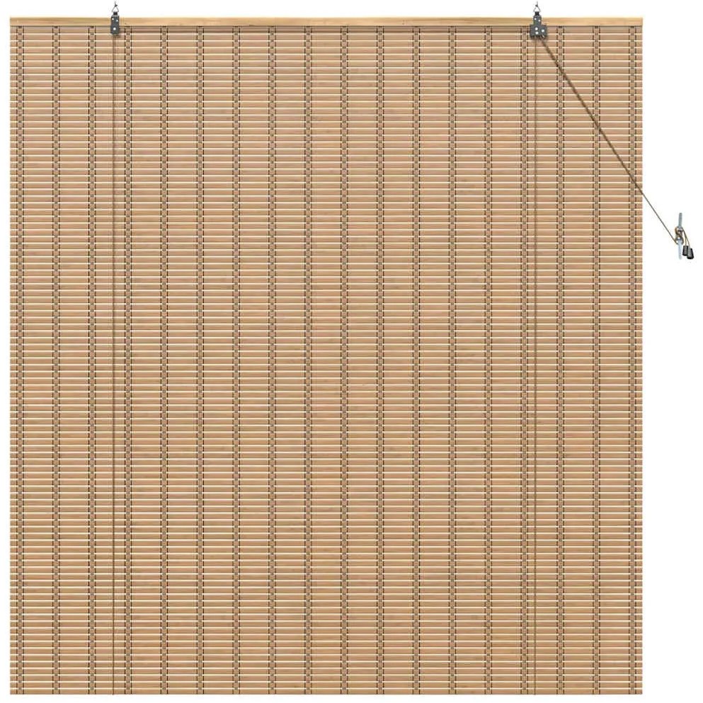 Persianas e Sombras de Janela Marrom Claro 150 x 160 cm Bambu