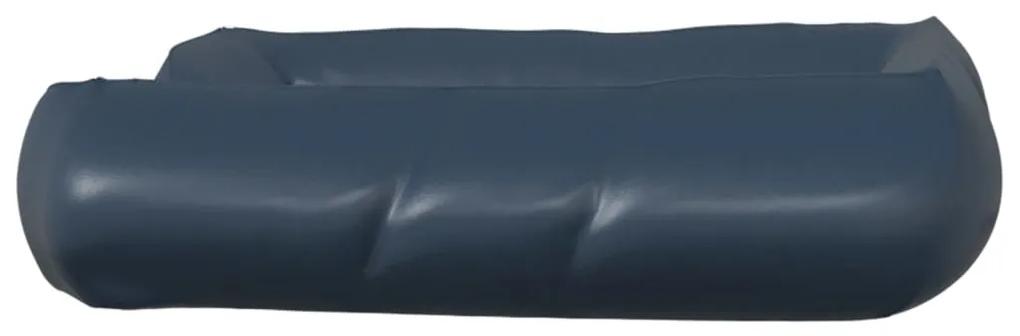 Cama para cães 105x80x25 cm couro artificial azul-escuro