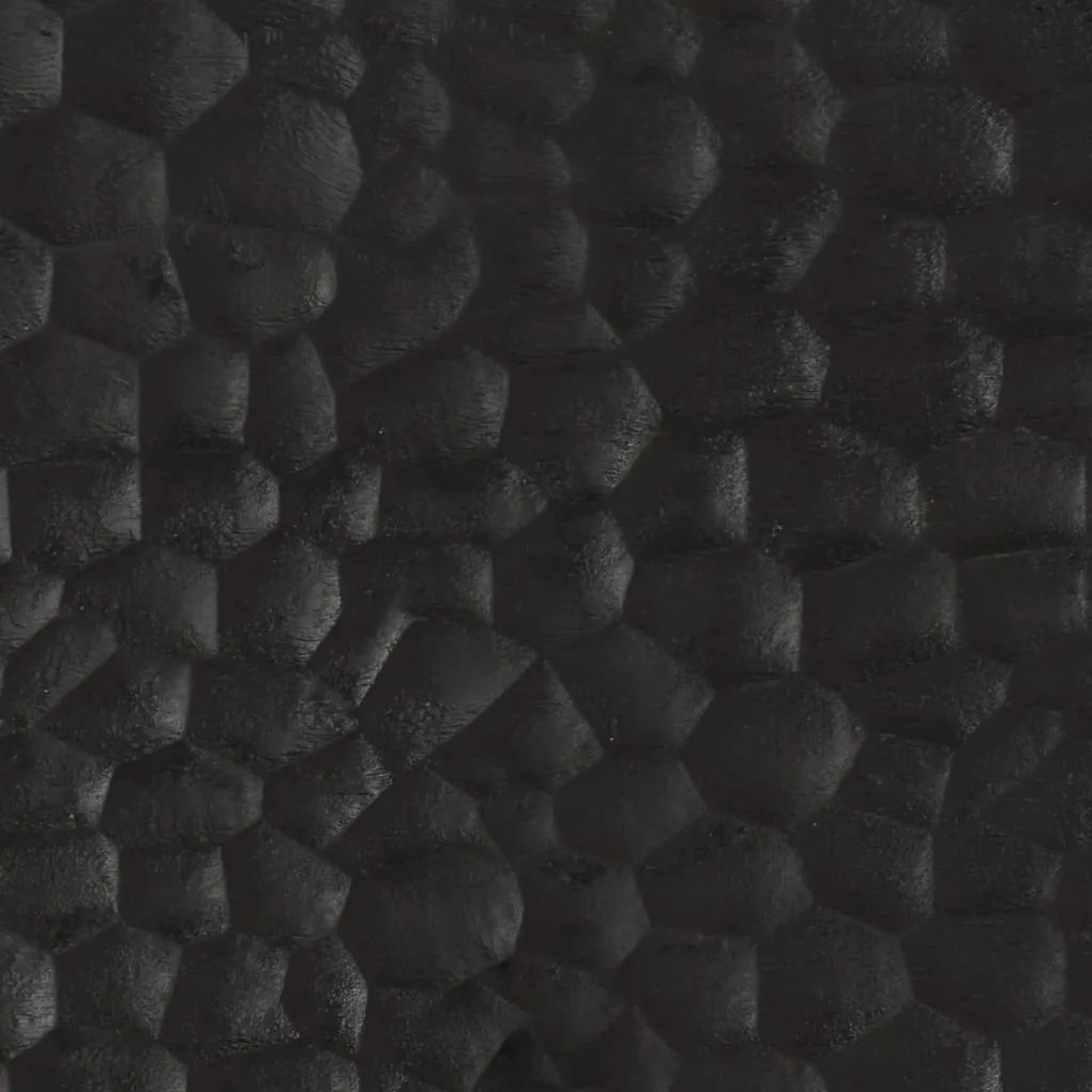 Mesa de cabeceira 50x33x60 cm madeira de mangueira maciça preto