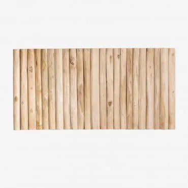 Cabeceira Para Cama De 150 Cm De Madeira Teca Narel Madeira Natural & 150 Cm - Sklum