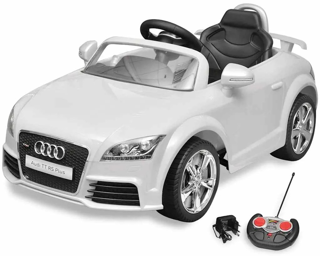 Carro Audi TT RS para crianças com controlo remoto - branco
