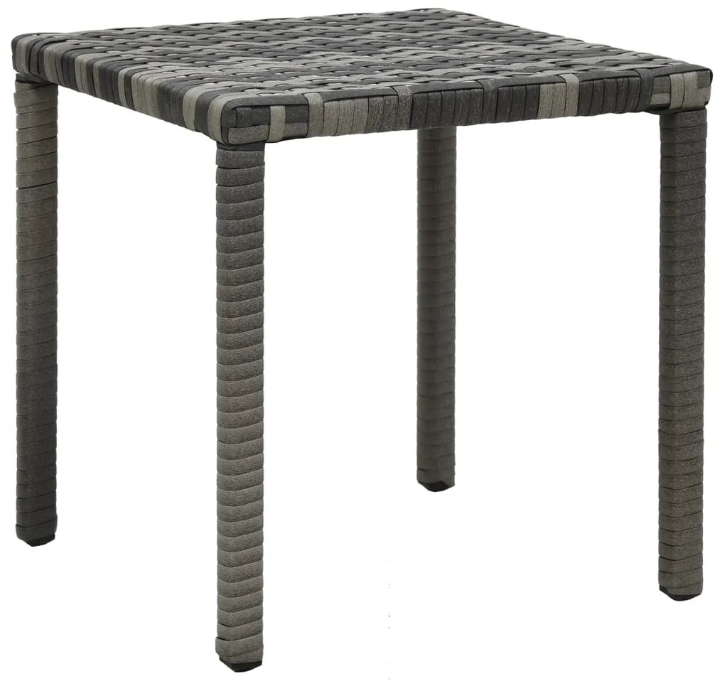 Espreguiçadeiras com mesa vime PE antracite