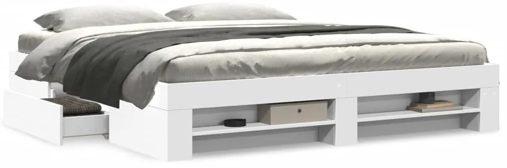 Estrutura de cama sem colchão 180x200 cm branco
