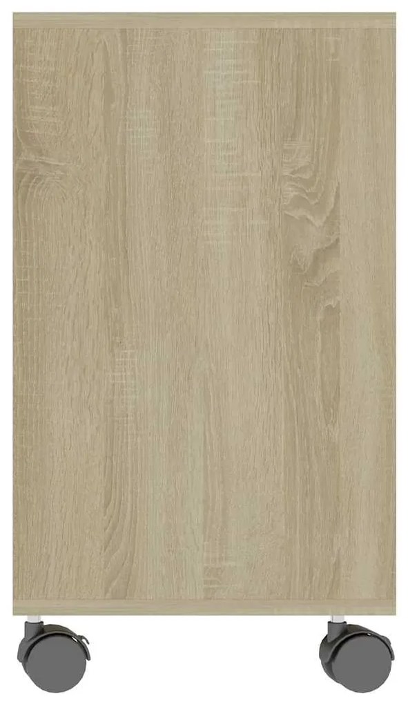 Mesa de apoio 70x35x55 cm madeira processada carvalho sonoma