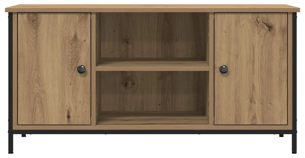 Mesa de TV vidaXL Carvalho Artesanal 100x40x50 cm Madeira Derivada e A
