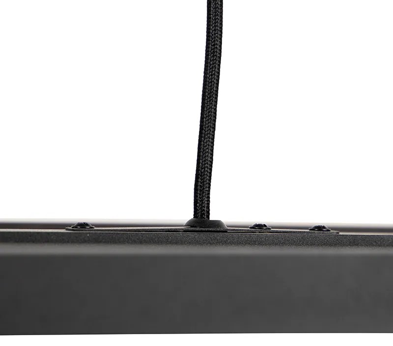 LED Candeeiro de suspensão inteligente preto 4 luzes incl. Wifi G95 - Big Cage Industrial