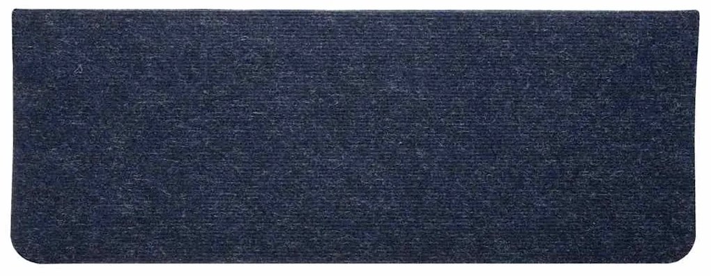 Tapetes de escada adesivos 30 pcs 65x24,5x3,5 cm azul