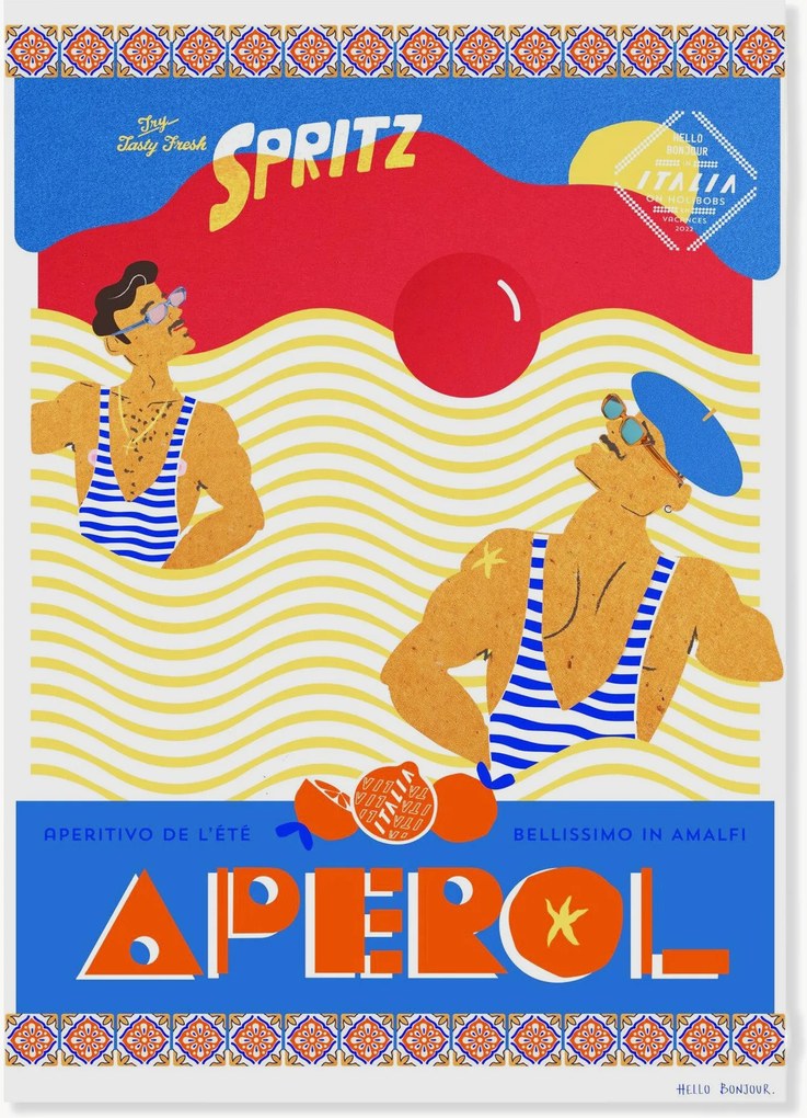 Póster Hello Bonjour - En Vacances