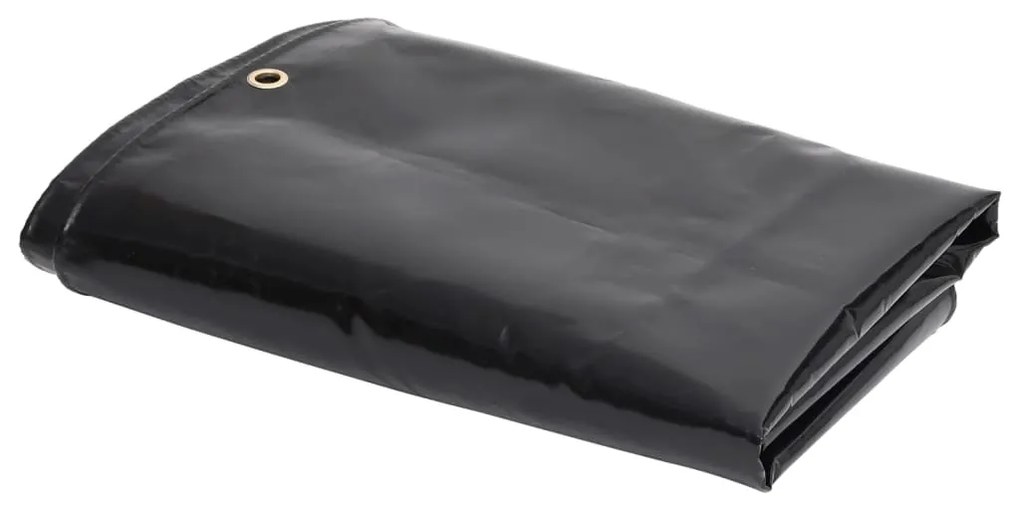 151349 vidaXL Lona 650 g/m² 2x3 m preto