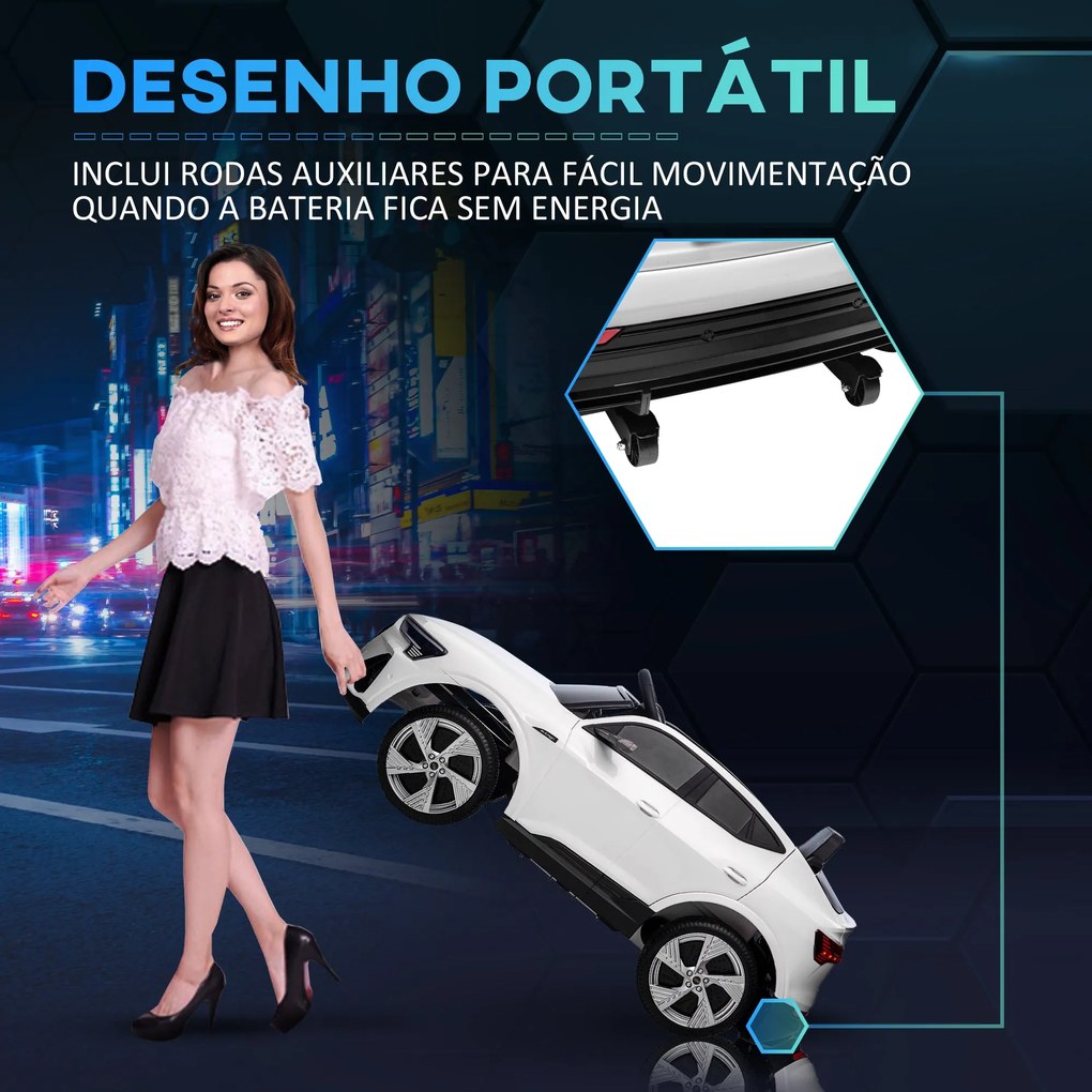 HOMCOM Carro Elétrico Audi E-Tron 12V para Crianças acima de 3 Anos co