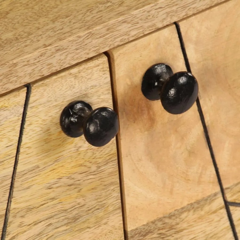 Móvel de TV em madeira de mangueira maciça 140x30x40 cm