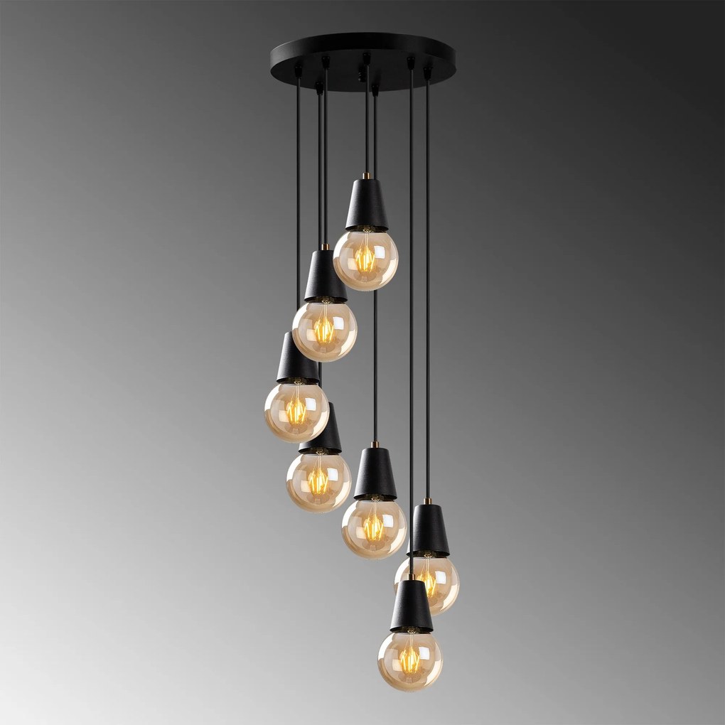 Chandelier Fes – Preto – 50 x 50 cm